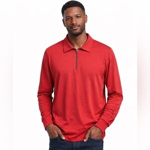 BOSS | Long Sleeve Zip Polo